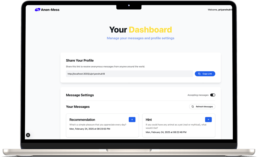Anonymous Messaging Platform