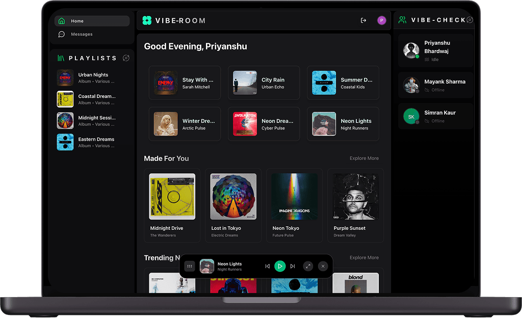 Immersive Social Music Streaming
